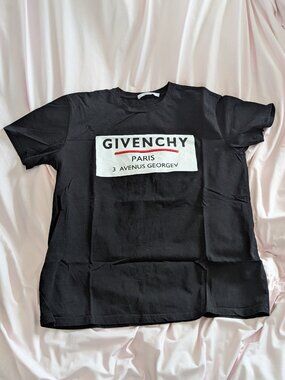 Givenchy Black Paris 3 Avenue George V Tee XXL